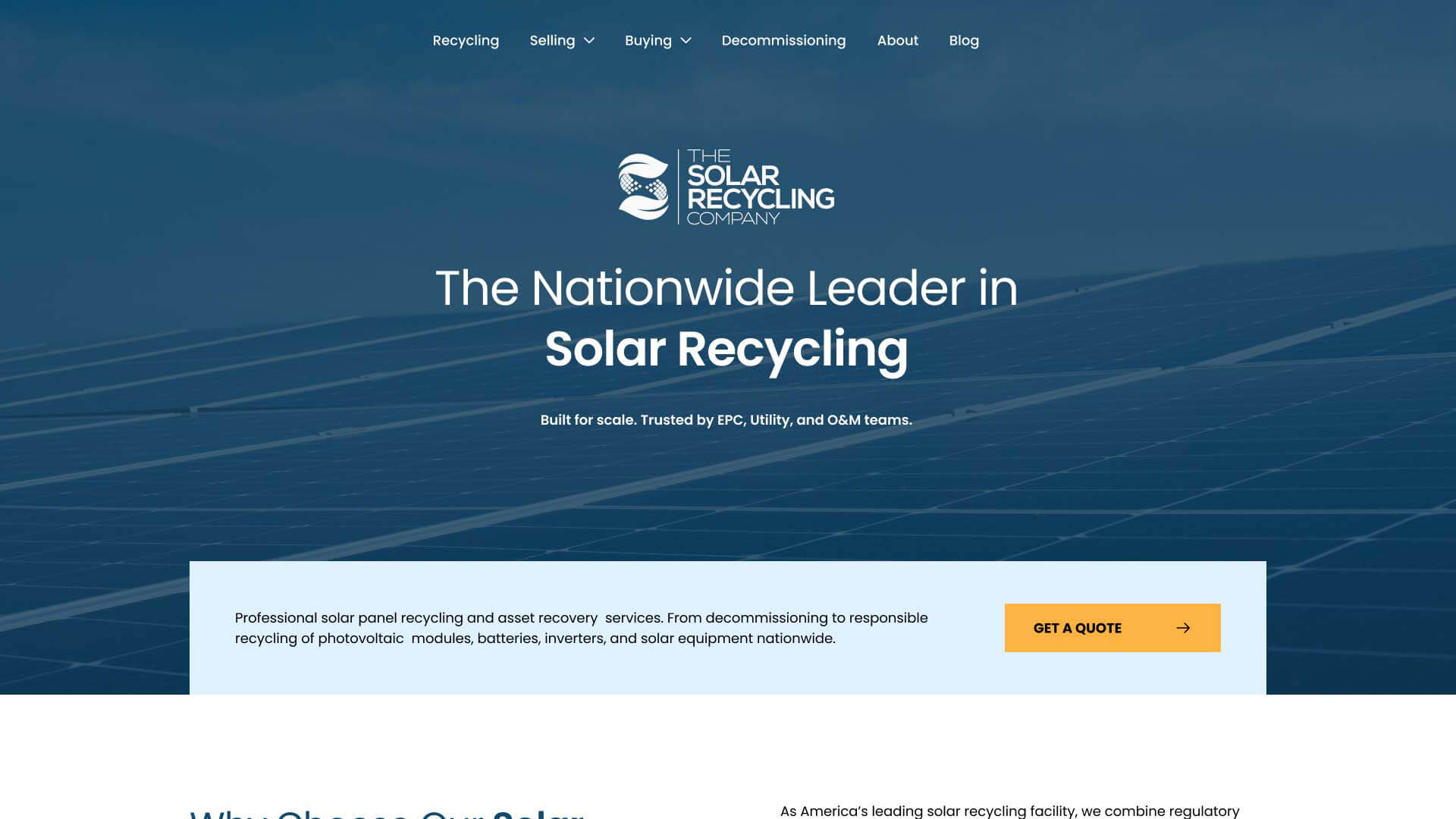 Solar Recycling